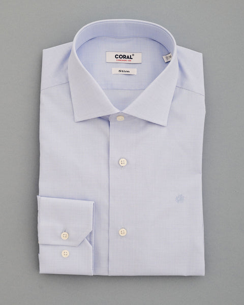 Popeline Principe di Galles Celeste/Bianco 100% Cotone