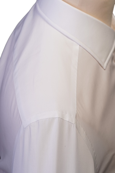 CAMICIA ARTIGIANALE Popeline bianco  100% Cotone Doppio Ritorto
