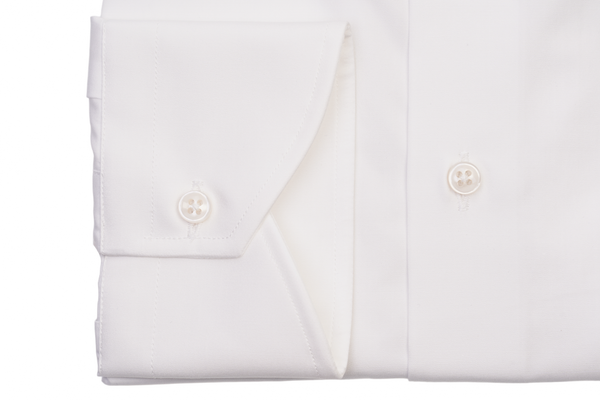 Camicia Popeline bianco  100% Cotone Doppio Ritorto