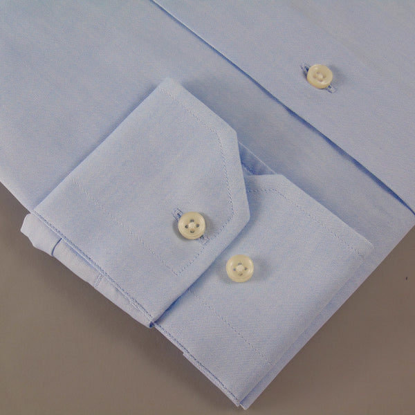 Celeste Oxford 100% Cotone