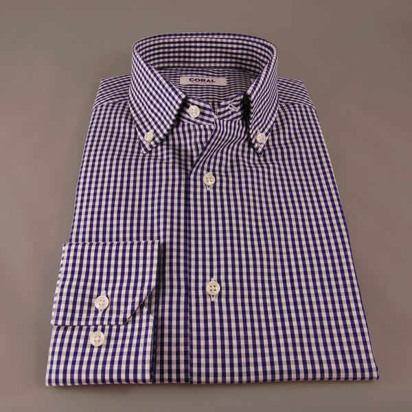 Popeline Quadretto Blu/Bianco 100% Cotone
